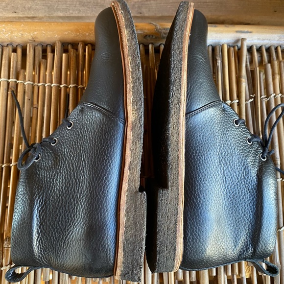 G.H.Bass & Co. Black Pebbled Leather Carl Boots - Picture 13 of 15